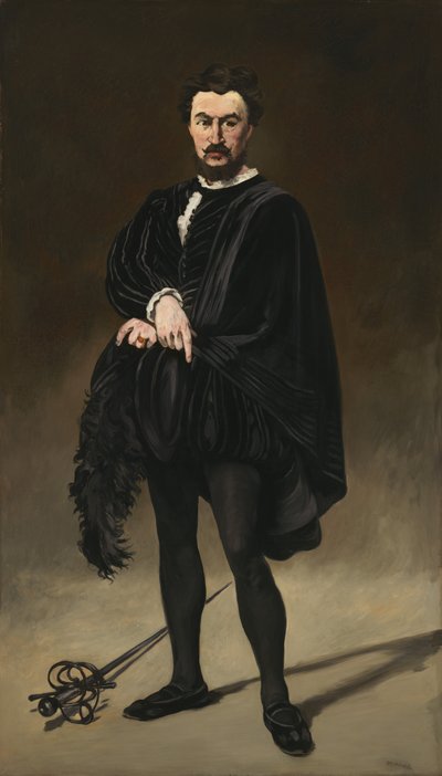 Philibert Rouvière as Hamlet by Édouard Manet